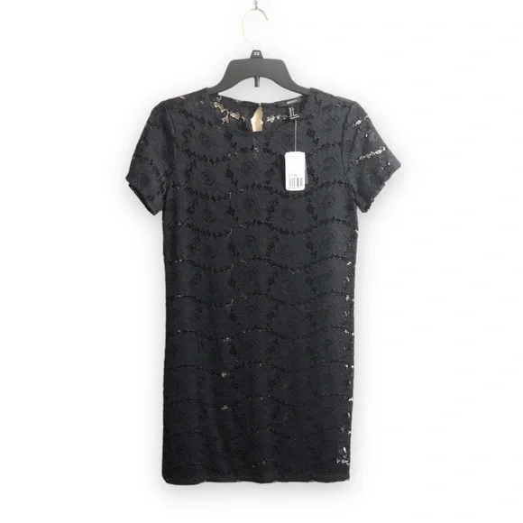 Forever 21 | Dresses | Forever 2 Black Lace Short Sleeve Dress | Poshmark